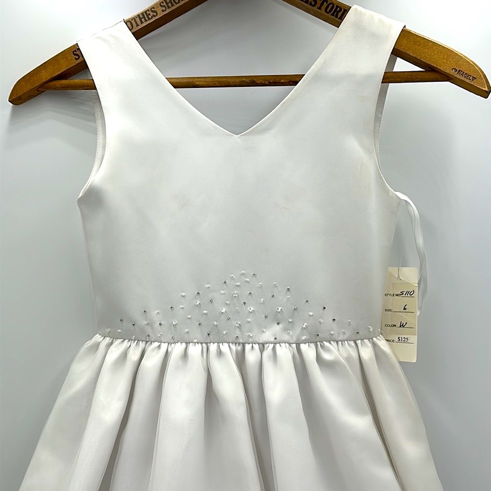 Rosebud Fashions Flower Girl Dress Style 5110 - Satin and Organza